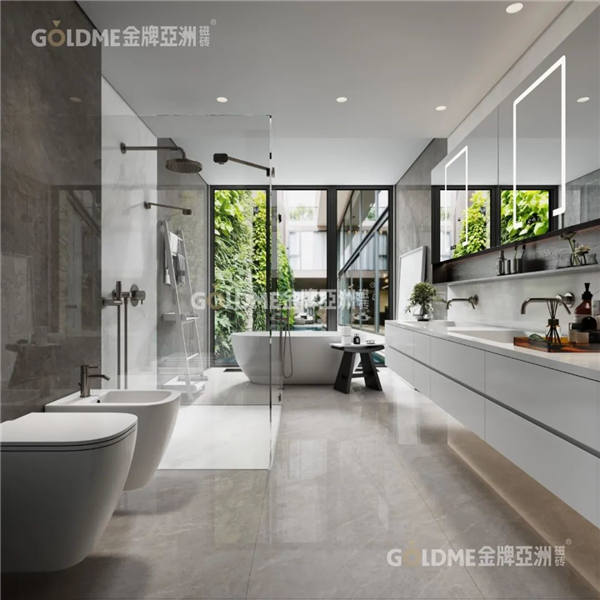 金牌亚洲磁砖哈瓦那定制卫浴空间案例展示