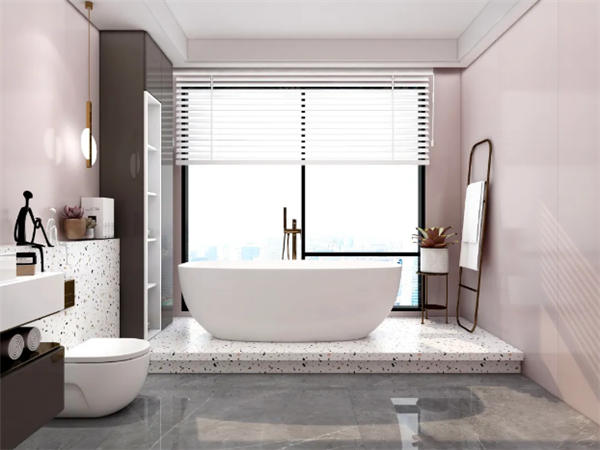 马可波罗瓷砖浴室设计莫兰迪色新品展示