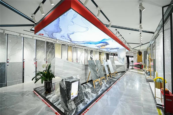 金科陶瓷总部一楼463㎡岩板区新装展厅展示