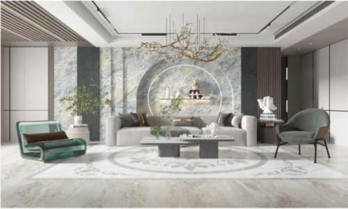 欧神诺瓷砖:16款客厅背景墙范例，高颜值性能出众！