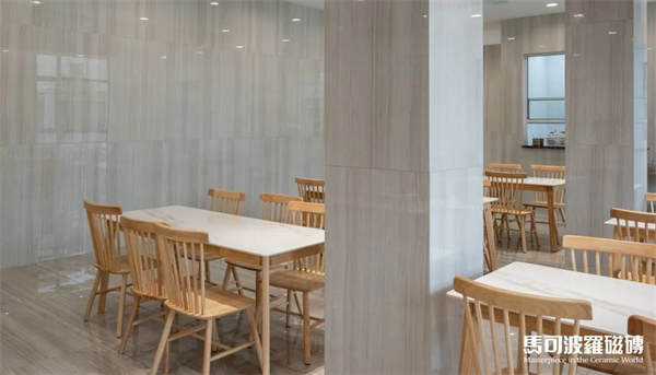 马可波罗瓷砖10000㎡沉浸式办公空间装修案例，感受现代感与高级感