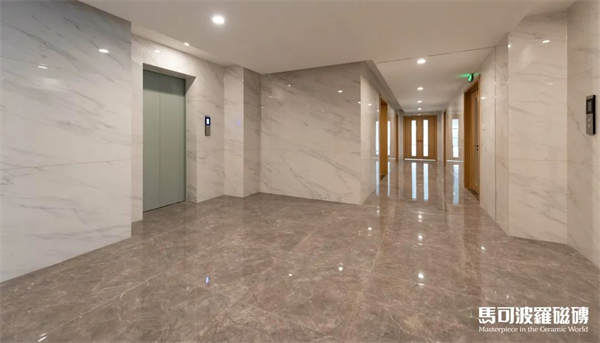 马可波罗瓷砖10000㎡沉浸式办公空间装修案例，感受现代感与高级感