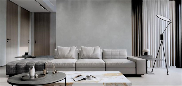 来德利陶瓷｜素雅浅灰的现代质感空间，为家居生活创造无限＋