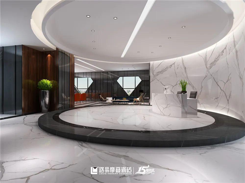 路易摩登瓷砖案例:曲线艺术,演绎优雅空灵的摩登