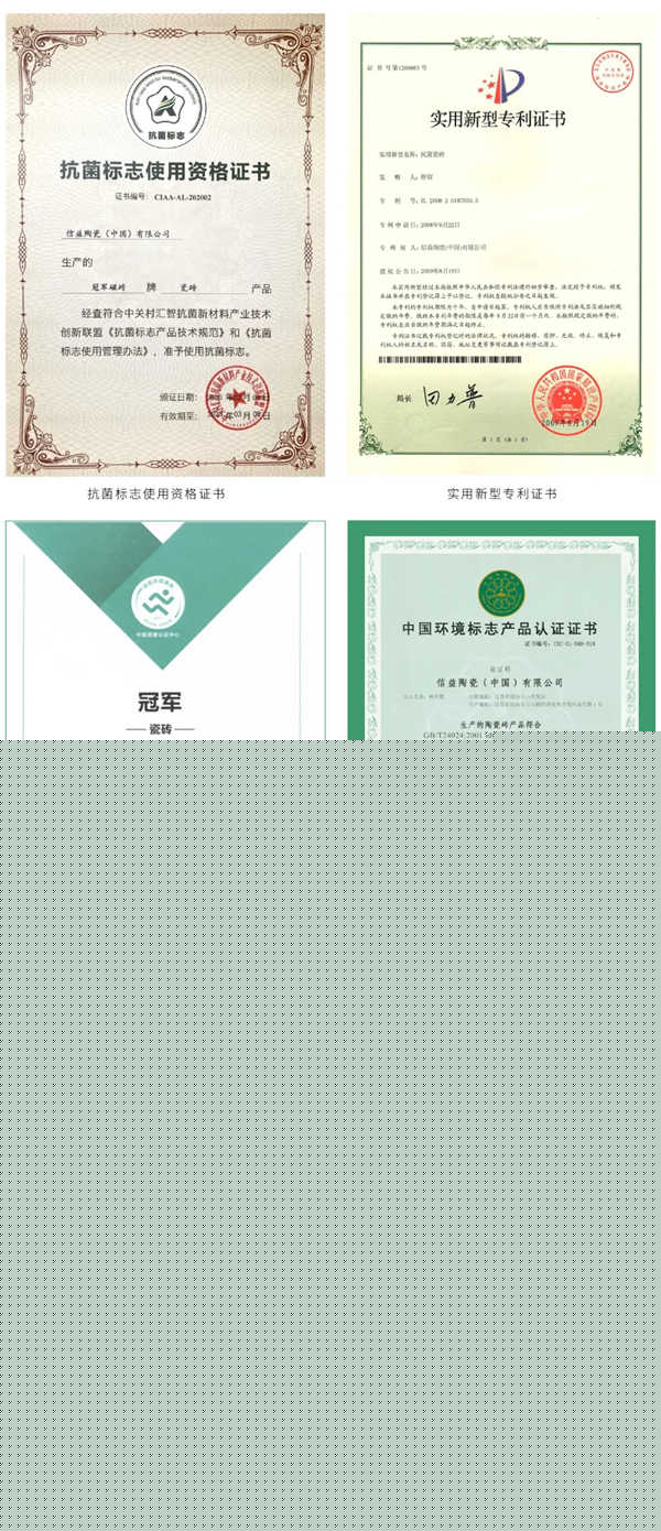 冠军磁砖获得抗菌瓷砖产业化基地授牌荣誉