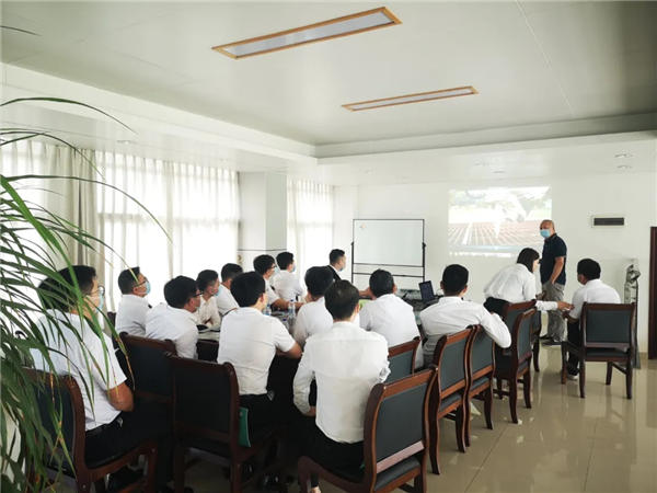 昊博岩板团队走进永达机电参观学习