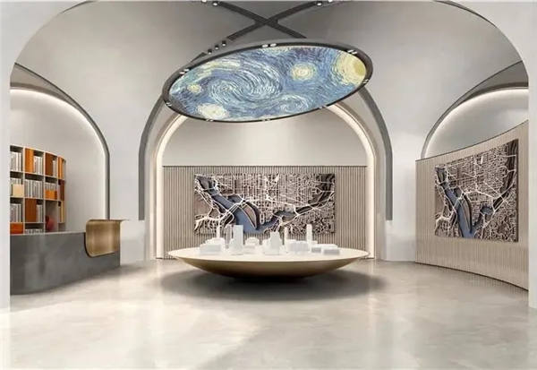 简一大理石瓷砖合肥旭辉·滨湖江来工程案例展示