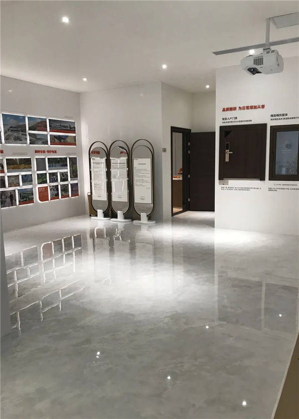 简一大理石瓷砖合肥旭辉·滨湖江来工程案例展示