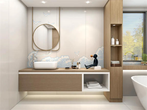 马可波罗瓷砖浴室设计莫兰迪色新品展示