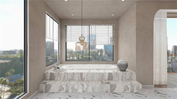 布兰顿大理石瓷砖900x1800mm大理石岩板格陵兰新品展示
