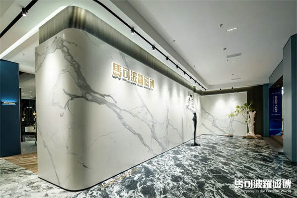 马可波罗瓷砖10000㎡沉浸式办公空间装修案例，感受现代感与高级感