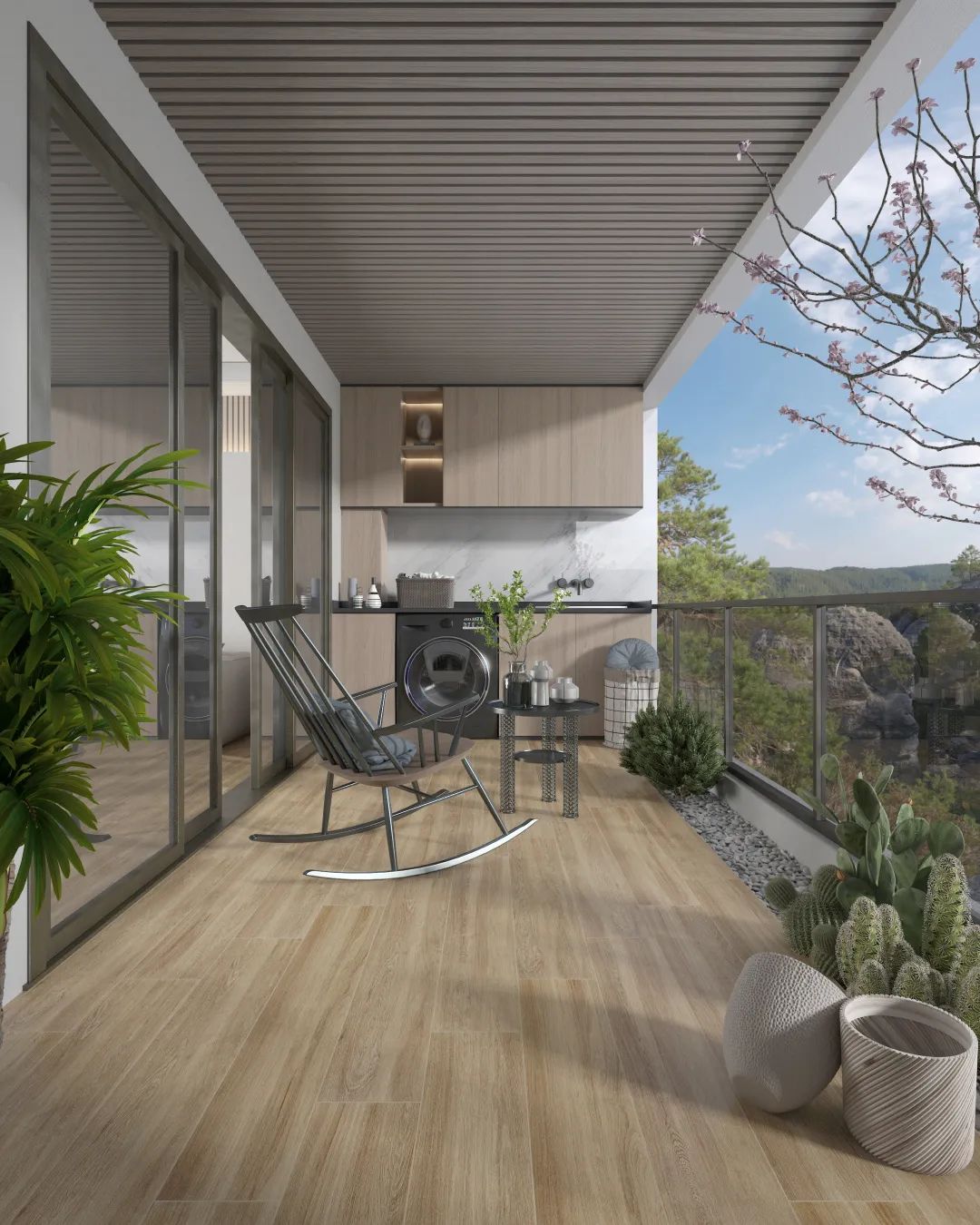 顺辉瓷砖·岩板200x1200mm木纹砖装进家，让生活回归生态之美