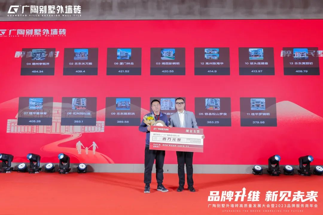 广陶别墅外墙砖高质量发展大会暨2023品牌服务商年会成功举办