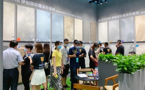 直击展会盛况,见证G-STONE伊加国际魔法石瓷砖魅力！