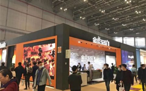 颜值与实力担当!上海建博会金丝玉玛k金岩板馆人气太火爆