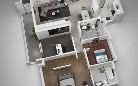 鹰牌2086现代砖全屋设计方案展示