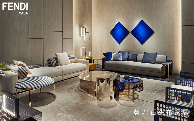 Fendi Casa组合沙发，美学主义的终极体现