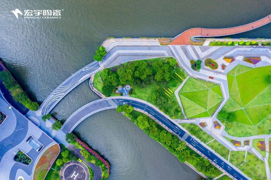 宏宇陶瓷，助力广州新中轴线慢行系统品质提升